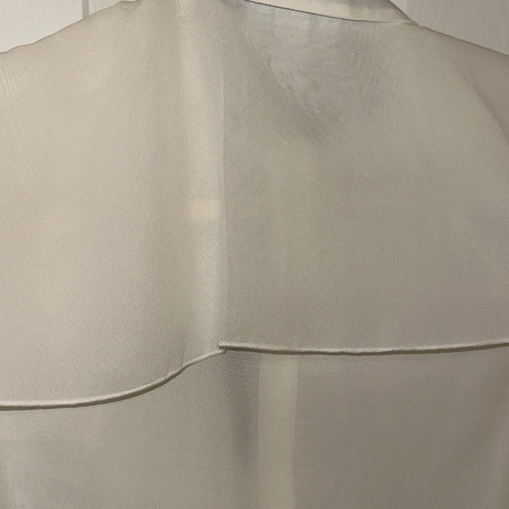 Jason Wu Cream Blouse with Black Bow - Picture 4 of 5